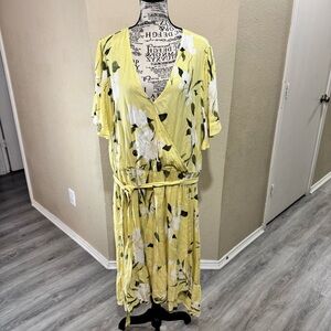 Rachel Floral‎ faux wrap dress NEW